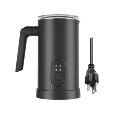 350ml 자동 온/냉 거품기 커피 라떼 카푸치노 핫초코용, Black