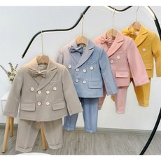 벨르팜므 남아 정장 유아 아기 정장 아동 돌아기 봄가을 컬러세트