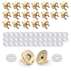 18mm 자석단추 발자석 가방자석 힘있는 강력한 핀 조립, 20개, 가방자석단추-18mm골드