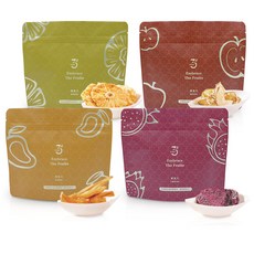 Dr.Ginger 薑博士 綜合果乾禮盒 (蘋果、芒果、鳳梨、火龍果) 4入組 260g 無添加 35度專利乾燥, 1套