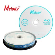 (멜로디)블루레이 6배속 50GB BD-R DL 10P CAKE sta1997Tl