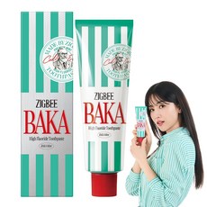 지그비 고불소 자일리톨&유산균 롱래스팅(6시간) 구취케어 치약 바카민트향, 1개, 117g
