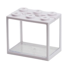 현대적인 플라스틱 스태커블 어항 6홀 디자인 가정용 베타 수족관, White