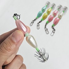 히트페이스 쭈꾸미 문어 진주에기, 1세트, 5.5g, 혼합 (8개입)