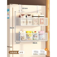 네오포스트 문걸이 수납 틈새 문 수납장 화장실 방 베란다 주방 공간활용 철제 문걸이선반, 1개, 화이트 2단 대