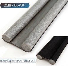 門底密封條 門縫密封條 隔音 防風 防塵 防蟲, 1個, 黑色