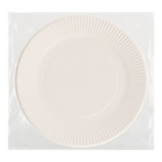 유니아트 칼라종이접시 흰색 공예 개(1개입)