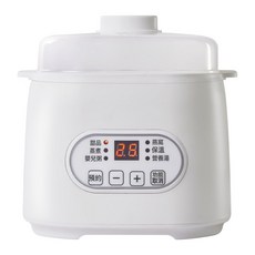 電燉鍋隔水燉大容量燉盅內膽隔水燉盅陶瓷家用全自動煲湯鍋電燉鍋, 1L隔水燉:1個