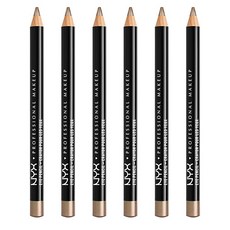 엔와이엑스 NYX 아이 앤 아이브로우 펜슬, Velvet, 6개
