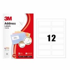 라벨지 일반 주소용 21312 12칸 100매 3M hib*747EQ