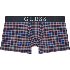 게스 네이비 타탄체크 진밴딩 남성 드로즈 OCMDR493NY