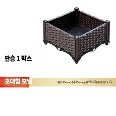 텃밭용 가로 긴 가로긴화분 야외 베란다 직사각 상추 플랜터박스, A. 단층 1연 박스