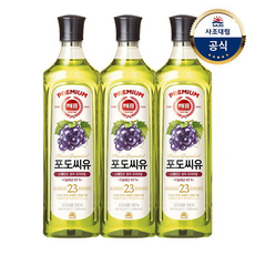 사조대림 해표 포도씨유, 3개, 900ml