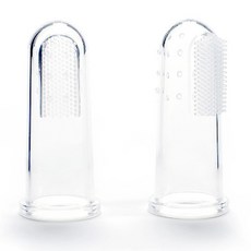 강아지 양치 칫솔 실리콘 손가락 칫솔, 칫솔+케이스