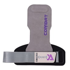 健身硬拉助力帶牛皮健身硬拉引體向上 三合一拉力帶 拉力帶 握力帶 助握帶 硬舉 拉背 引體向上, 4-4.3mm加厚牛皮【中國紅】,男生碼【M】, 1個