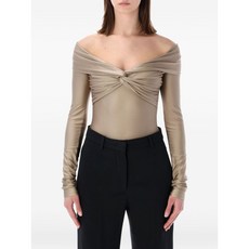 안다마네 긴소매 매듭 바디수트