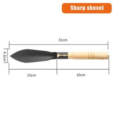원예 심기 삽 파기 야채 토양 농업 홈 도구 세트, Pointed type 1pcs, 1개