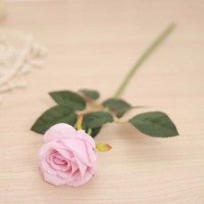 花蓮出貨 經典玫瑰人造玫瑰情人節婚禮花束家居裝飾人造花, 粉, 1個