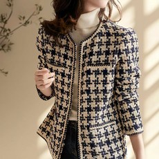 여성 아우터 트위드 재킷 CIILLNY