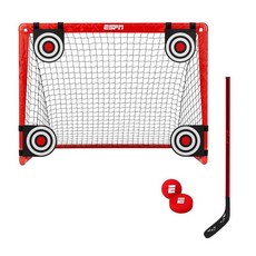 ESPN 아동용 스트리트 하키 트레이닝 세트 4개의 타겟이 있는 네트 스틱 볼 퍽 포함, ESPN 아동용 스트리트 하키 트레이닝 세트, 4개의