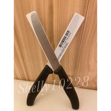 瑞士維氏Victorinox 蕃茄刀 麵包刀 蛋糕刀 鋸齒刀 排餐刀 西餐刀, 黑色, 1個