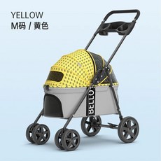 경량 강아지유모차 일체형 접이식 중형견 저상형 개모차 M 유모차