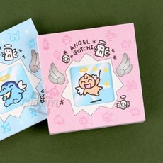 천사 다마고치 떡메모지, 1개, 상세페이지 참조, 핑크