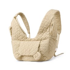 지칸디 고양이 강아지 산책 포대기 앞가방 이동가방 슬링백, 1개, 카키색