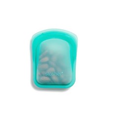 Stasher 실리콘 식품 보관 포켓 백 아쿠아 싱글 4온즈