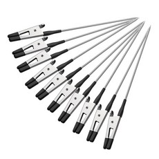 shangren 사진에 대 한 10pcs 금속 악어 걸쇠 카드 종이 참고 클립 에어 브러시 취미 모델 부품 모델 조립 모델, 13-15cm, Style1