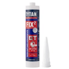 타이탄 픽스2 GT 초강력 하이브리드 속경화 수중 실리콘 접착제 290ml 흑색, 1개