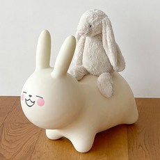 베베코지 아기 유아 토끼 점핑볼 점프볼 짐볼, 1개, 아이보리