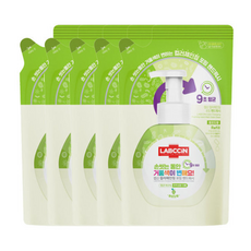 랩신 컬러체인지 대용량핸드워시 청포도 리필, 5개, 450ml