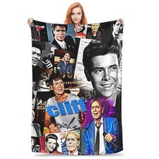 클리프 리처드 담요 플란넬 소파 홈 침실 야외 침대보 이불, 1. As shown