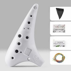 수지 세레모니얼 플루트 홀 중간 중국 악기, 1개, 5. 새로운 스타일 [낙하 방지 및 긁힘 방지] [화이, 기본