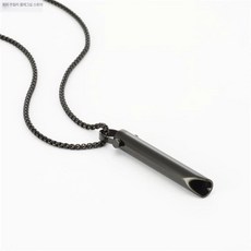 금연목걸이 호흡 스틸 불안 스트레스 아이템 스틸 Q0004C S, 블랙 Q0002C