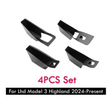 LHD 테슬라 모델 Y 주니퍼 2025 ABS 도어 핸들 수납함 모델 3 하이랜드 24-25 도어 사이드 포켓 팔걸이 승, 04 4PCS for Highland