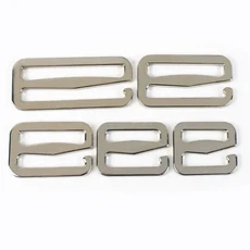 5/10Pcs Meetee 20 50mm 금속 트라이 후크 조정 버클 가방 벨트 브래지어 스트랩 걸쇠 DIY 봉제 하드웨어, 06 32mm 5Pcs, 01 Silver