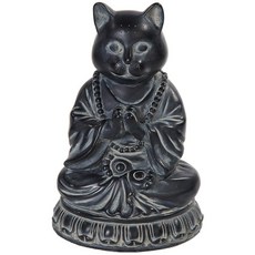Cat Buddha 명상 조각상 동부 계몽주의 걸작 Pacific Trading 제작, Cat Buddha 명상 조각상 동부 계몽주의 걸작 P