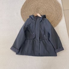 Helloyabi 連帽長袖風衣外套 女生秋季連帽外套