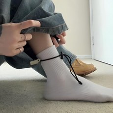 이뿜다오 바지 밑단 끌림 방지 스트랩 4개 세트, 블랙
