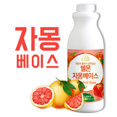 쉘몬 과일농축액 에이드 베이스 자몽 스무디/주스, 1kg, 1개