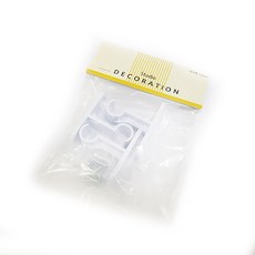 민광 커튼 브라켓 3개입 15mm / 커튼봉 부품 걸이, 화이트, 1개