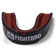 FIGHTBRO TAIWAN 專業運動護齒 運動牙套 跆拳道 散打 格鬥 搏擊 泰拳 柔道 可塑型護齒套, 黑紅, 1個