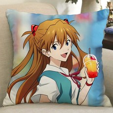 에반게리온 DIY 커스텀 굿즈 생일 선물 세트, 35x35cm 미니, 우아한 한국 새틴, 9