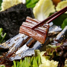 신선한 해풍맞은 포항 구룡포 과메기 (단품/야채세트), 1박스, 꽁치 과메기 5미(10쪽) 단품