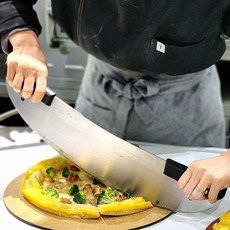스텐 피자 칼 나이프 대형 반달 곡선 슬라이서 업소용, 상세페이지 참고, 1개