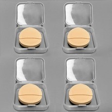 포포라운지 미니 핑거퍼프 모찌 블러셔 손가락 퍼프 케이스 포함, 4개, 스킨+스킨