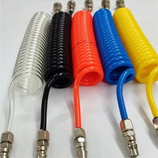 우레탄코일호스 / 콤프에어호스 / 호스직경 8 x 5 mm / 호스길이 6M / 색상4색, 6M (블랙), 1개