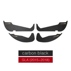 BETTERHUMZ 메르세데스 벤츠 W204 W205 W213 C E GLA GLC 클래스용 카본 자동차 도어 킥 패드 스티커 액세서리, 9) Carbon Black GLA